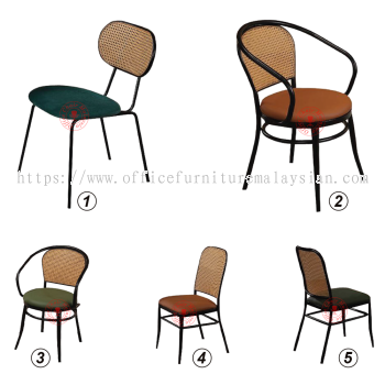 Cafe Chair / Restaurant Chair / Balcony Chair / Rattan Chair / Dinning Chair / Garden Chair / Kerusi Kafe / Kerusi Rotan / Kerusi Balkoni