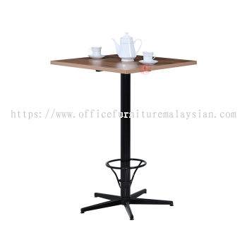 Cappuccino Square Bar Table MFC Board | Cafe Table | High Table | Cocktail Table | Meja Tinggi | Meja Bar | Jadual Bar | Meja Kafe | Meja Koktel