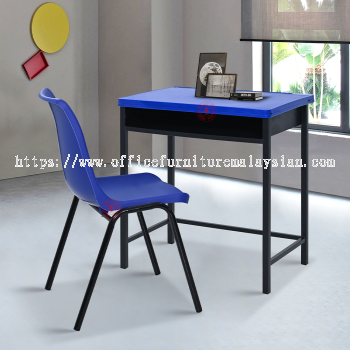 Study Desk with Drawer | Study Table | School Tuition Table | Student Desk | Classroom Desk | Meja Sekolah Berlaci