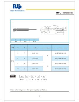 BPC Misfeed Pins