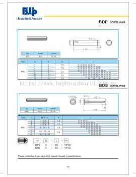 BDP Dowel Pins