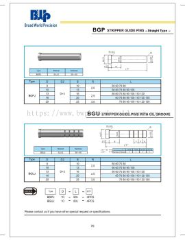 BGP Stripper Guide Pins (Straight type)