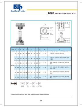 BSCS Holder Guide Post sets