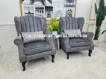 line cutting wing chair