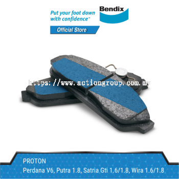 Bendix Front Brake Pads - Proton Arena/Perdana 2.0 V6/Putra 1.8/Satria Gti 1.6/1.8/Wira 1.6/1.8 DB1249