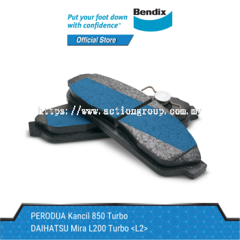 Bendix Front Brake Pads - Perodua Kancil 850 Turbo/Daihatsu Mira L200 Turbo L2 DB1303