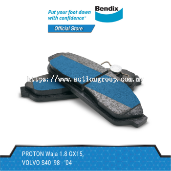 Bendix Front Brake Pads - Proton Waja 1.8 GX15/Volvo S40 '98-'04 DB1381