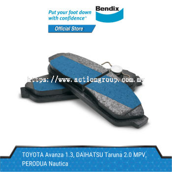 Bendix Front Brake Pads - Toyota Avanza/Daihatsu Taruna 2.0 MPV/Perodua Nautica DB1460