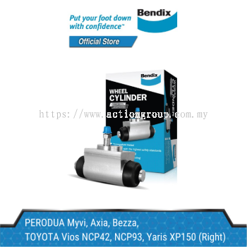 Bendix Wheel Cylinder for Perodua Myvi, Axia, Bezza, Toyota Vios NCP42, NCP93, Yaris XP150 (Right) (BDC1005)
