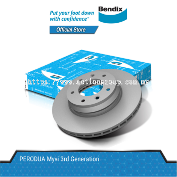 Bendix Front DISC ROTOR (1 SET)  Perodua Myvi 3rd Generation (BR9622)