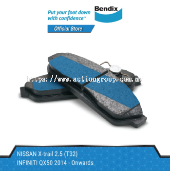 Bendix Rear Brake Pads - Nissan Xtrail 2.5 (T32)/ Infiniti QX50 2014 - On DB2340