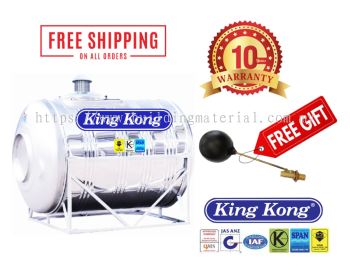 King Kong Stainless Steel (304-BA) ZR Series Water Tank Horizontal With Stand (FREE Brass Float Valve)