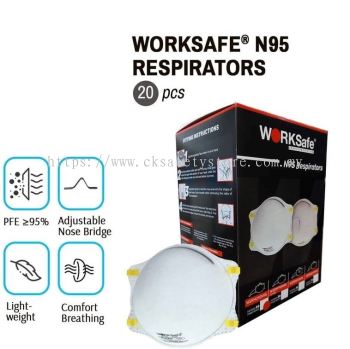 WORKSafe N95 RESPIRATOR MASK (20PCS/BOX)