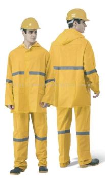 Heavy Duty Visibility Rainsuit with High Reflective Strip | ST-3620-Y