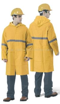 Heavy Duty Visibility Raincoat with High Reflective Strip | ST-3580-Y