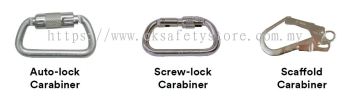 3M PROTECTA P50 AUTO-LOCK CARABINER & SCREW LOCK CARABINER & SCAFFOLD CARABINER