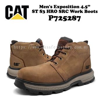 CATERPILLAR MEN'S EXPOSITION 4.5" ST S3 HRO SRC WORK BOOTS P725287