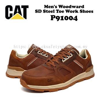 Caterpillar Shoes: Men's P91004 Barley Woodward Leather ST Work Shoe