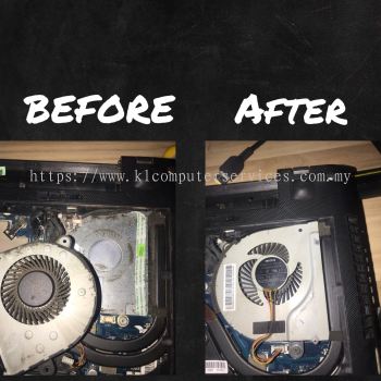 Laptop Servis dan maintenance CPU Fan and Thermal Paste Replacement