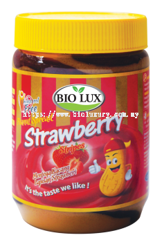 Bio Lux Peanut Butter with Strawberry Stripes 500g
