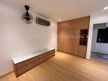 CUSTOM SHOE CABINET WITH BENCH
