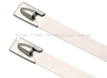 Ball Lock Uncoated Cable Ties - S/S 316 4.6mm width