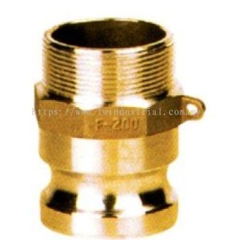Brass Camlock Couplings (NPT/BSPT) - Male Adapter x Male Thread (F)