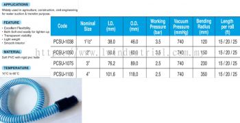 PVC Corrugagted Suction Hose (Soft End)