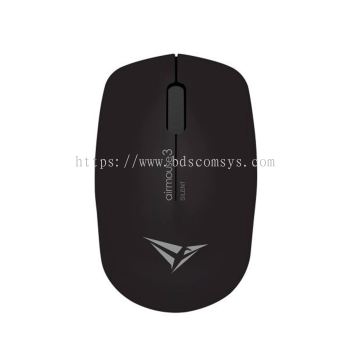 Alcatroz AirMouse 3 Silent Black + Mouse Mat 2018 Bundle