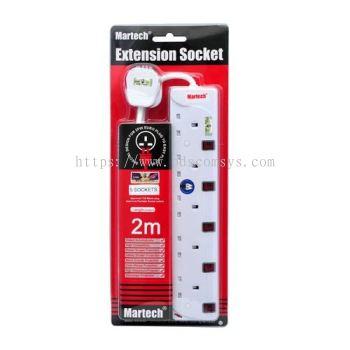 Martech Extension Socket 2M/5WAY - BDS 188