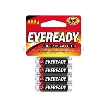 Eveready Super Heavy Duty AAA Batteries - Pack of 4