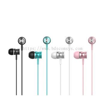 HAVIT E303P In-Ear Earphones   Available in White, Black, Pink, and Blue