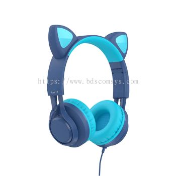 HAVIT H225D Wired Cat Ear Headband Headphones