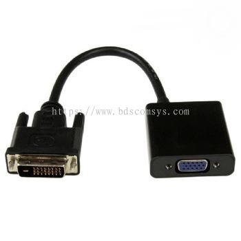 DVI 24+1 Male to VGA(F) Cable - BDS 109