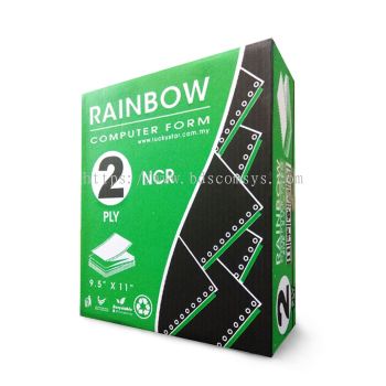 Rainbow Computer Form Paper 9.5x11 - NCR (2 Ply) - 500 Sheets