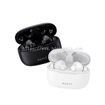 HAVIT TW967 True Wireless Earbuds - Black and White