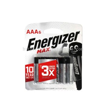 Energizer Max AAA Batteries - Pack of 6