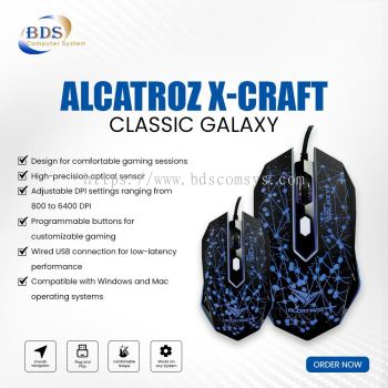 ALCATROX  X-CRAFT CLASSIC GALAXY MOUSE