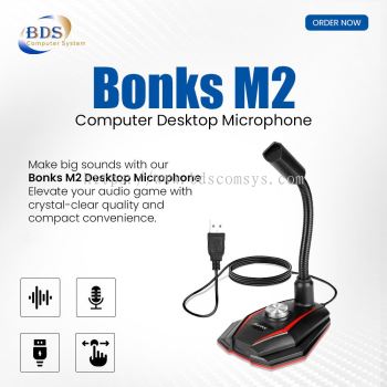 Bonks M2 Desktop Microphone - High-Quality Sound for Computers