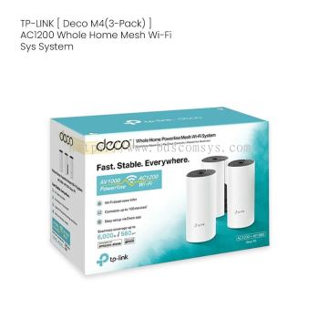 TP-LINK [ Deco M4(3-Pack) ] AC1200 Whole Home Mesh Wi-Fi Sys System