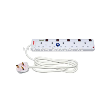 Martech 5-Way Extension Socket with 2-Meter Cable