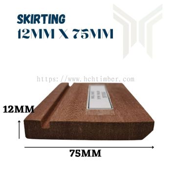 Skirting 12mm x 75mm (P002) - Balau