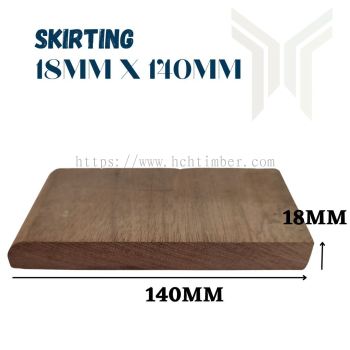 Skirting 18mm x 140mm (P076) - Meranti