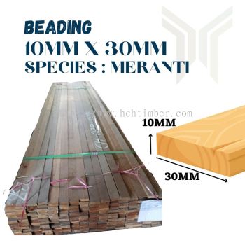 Beading 10mm x 30mm - Meranti