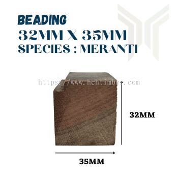 Beading 32mm x 35mm - Meranti