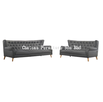 Top Brand In Malaysia Chateau Furniture 123 Seater Chesterfield Fabric Sofa Support With OEM Service
