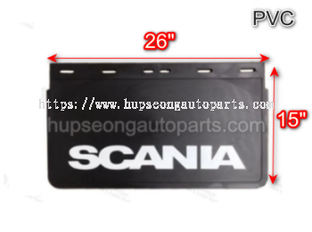 SCANIA 15" x 26" PVC MUDFLAP (SCANIA-L26PVC)