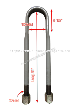 MERCEDES CAMC REAR U BOLT WITH NUT (SUB-M27102535F3-APM)