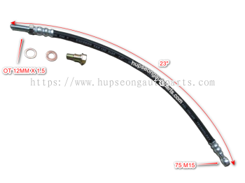 ISUZU CLUTCH BOOSTER HOSE M12X1.5XM15X23" (CHO-IZ-851)