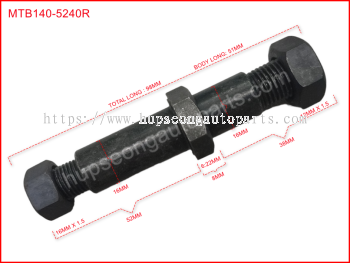 HICOM 89424-90101 HICOM 2.8 ABSORBER PIN WITH NUT (MTB140-5240R)